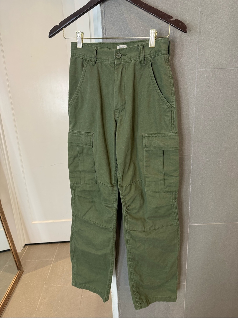 John Galt Women’s Olive Green Cargo Utility Pants One Size